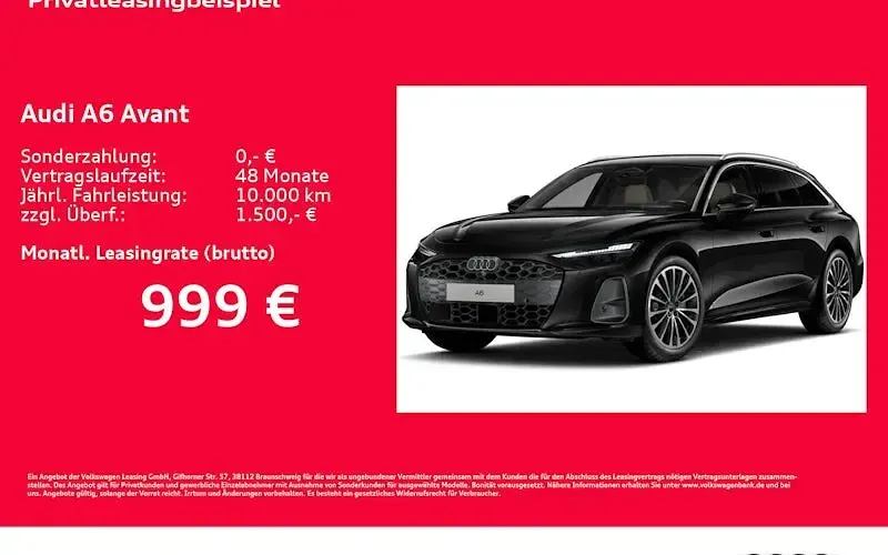 Neu Audi A6 Ambiente 299 PS (219 kW) 2026 Schwarz Kombi