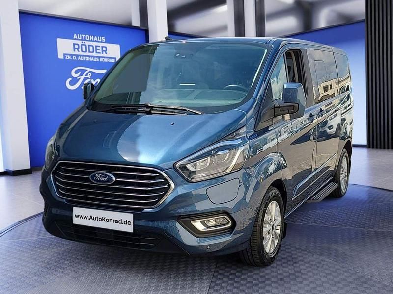 Blau Gebraucht 2019 Ford Tourneo Custom Titanium Van | 33.990 € - Bild 1/4