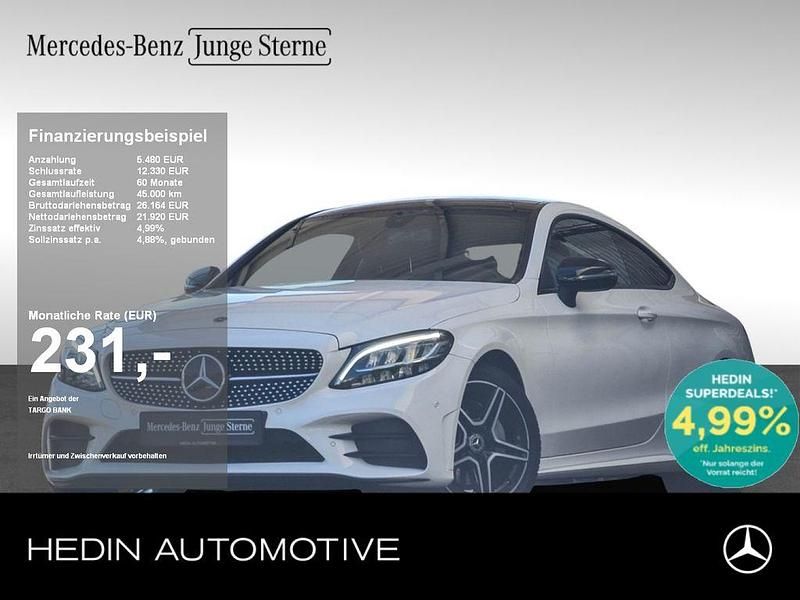 Weiß Gebraucht 2021 Mercedes C180 Advantage Coupé | 26.990 € (Superpreis) - Bild 1/4