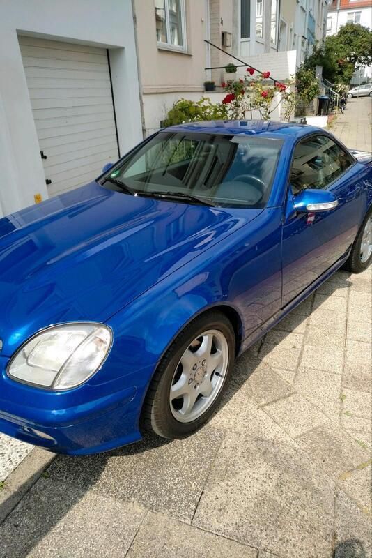 Blau Gebraucht 2000 Mercedes SLK200 Cabrio | 6.500 € (Fairer Preis) - Bild 1/4
