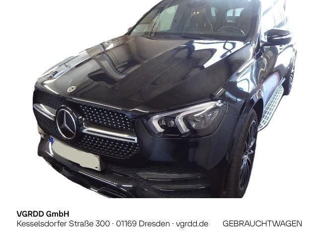 Obsidienschwarz metallic Gebraucht 2021 Mercedes GLE350 AMG line SUV | 56.980 € (Superpreis) - Bild 1/4
