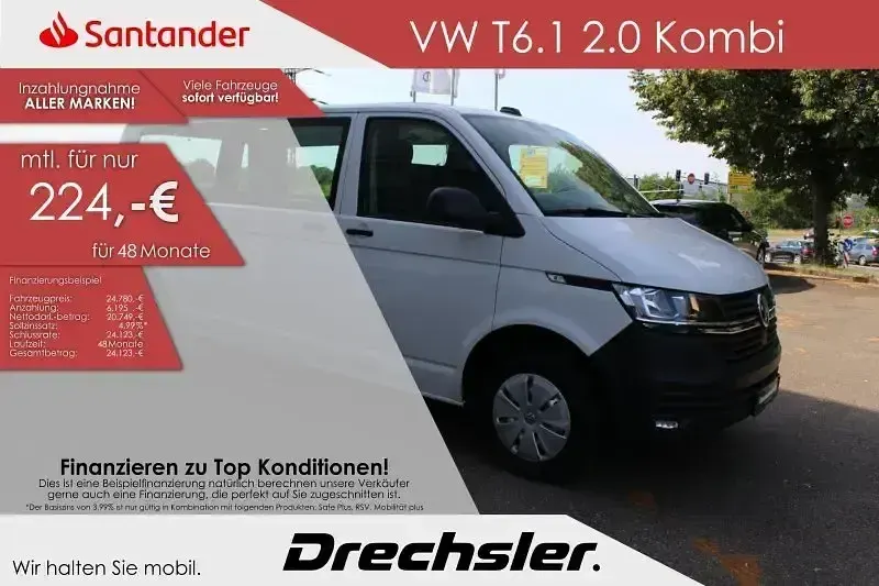 Gebraucht VW T6.1 150 PS (110 kW) 2022 Weiss Van