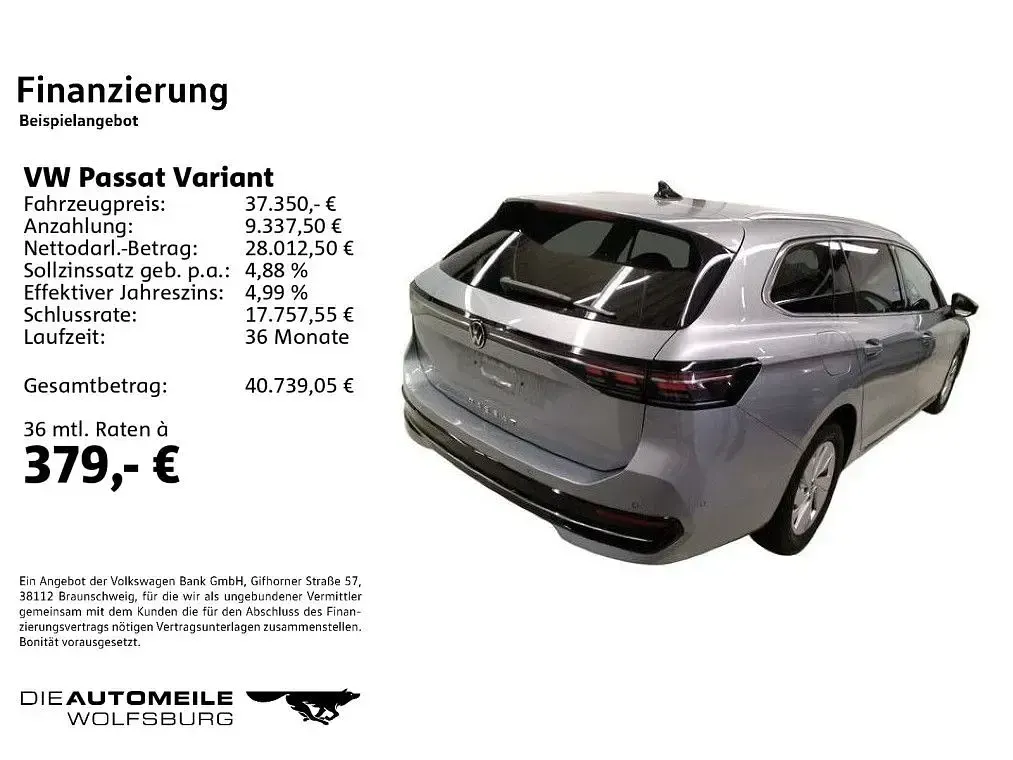 Brugt VW Passat Elegance 150 HK (110 kW) 2025 Sølv Stationcar