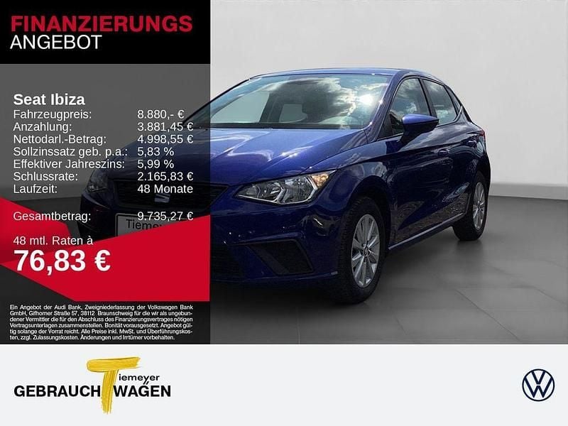 Blau Gebraucht 2021 Seat Ibiza Style Limousine | 8.880 € (Guter Preis) - Bild 1/4