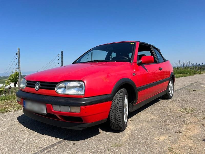Rot Gebraucht 1999 VW Golf Cabriolet Cabrio | 900 € (Superpreis) - Bild 1/4