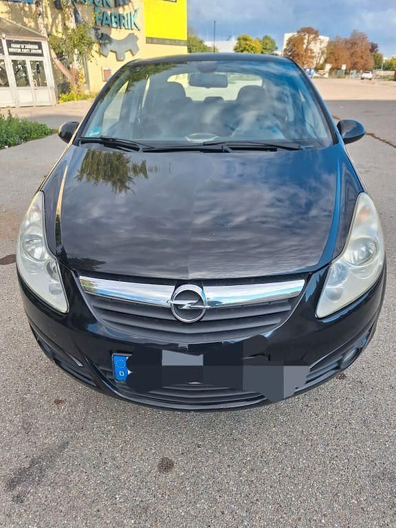 Schwarz Gebraucht 2008 Opel Corsa Limousine | 590 € (Guter Preis) - Bild 1/4