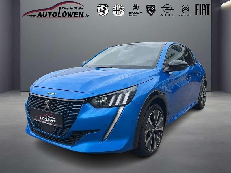 Vertigo blau Gebraucht 2021 Peugeot e-208 GT Kleinwagen | 16.850 € (Fairer Preis) - Bild 1/4