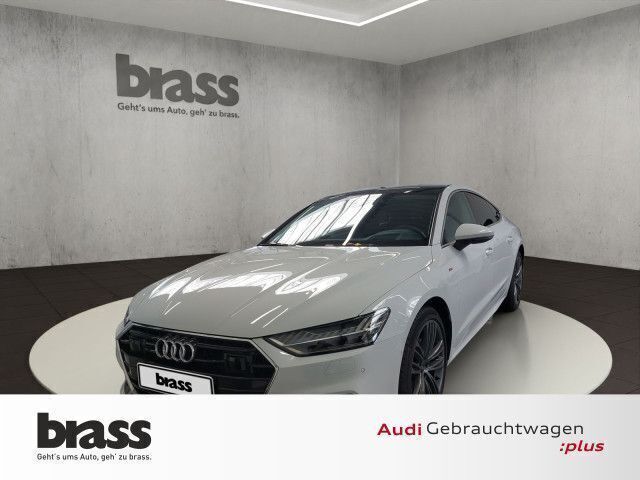 Gletscherweiß metallic Gebraucht 2023 Audi A7 Sportback Ambiente Kleinwagen | 52.900 € (Etwas zu teuer) - Bild 1/4