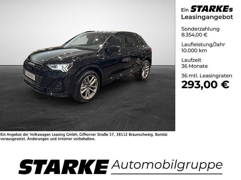 Mythosschwarz metallic Gebraucht 2025 Audi Q3 S-Line SUV | 41.770 € (Guter Preis) - Bild 1/4