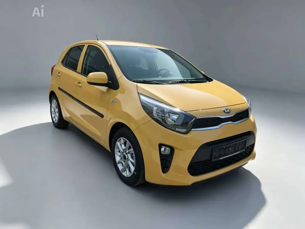 Gebraucht Kia Picanto DREAM-TEAM Edition 67 PS (49 kW) 2018 (b2y) honey bee yellow met. Kleinwagen