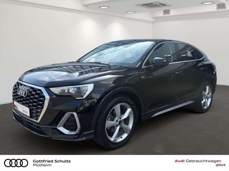 Mythosschwarz metallic Gebraucht 2022 Audi Q3 Sportback S-Line SUV | 32.980 € (Superpreis) - Bild 1/3
