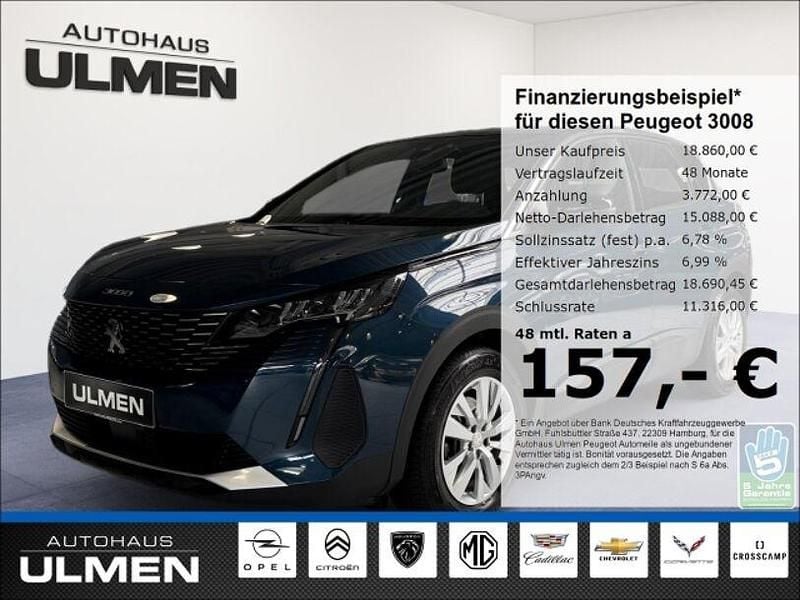 Gebraucht Peugeot 3008 Active 131 PS (96 kW) 2023 Blau SUV