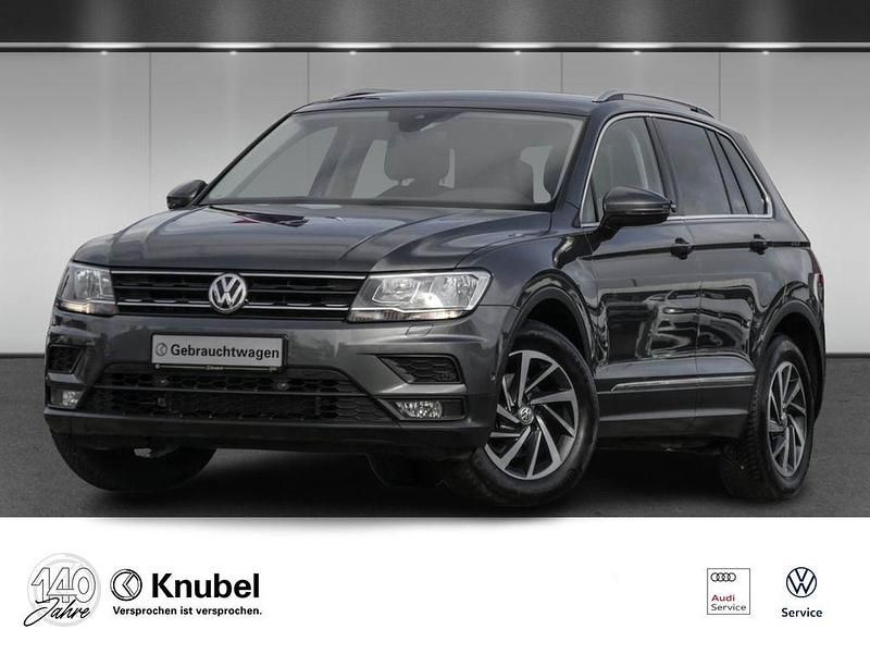 Indiumgrau metallic Gebraucht 2017 VW Tiguan Sound SUV | 20.549 € (Fairer Preis) - Bild 1/4