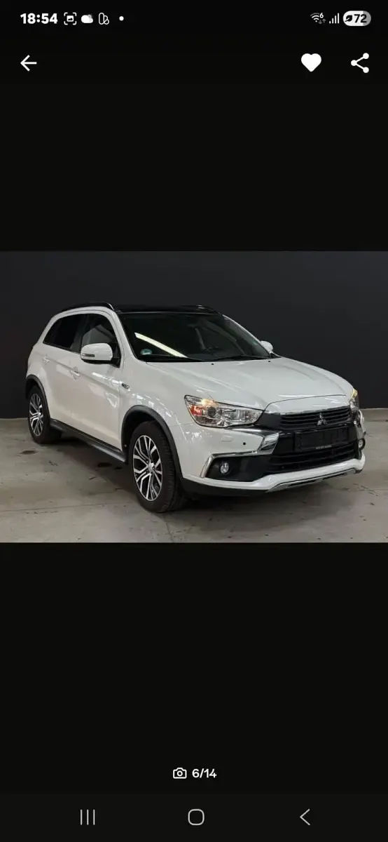 Usata Mitsubishi ASX 150 CV (110 kW) 2016 Bianco SUV
