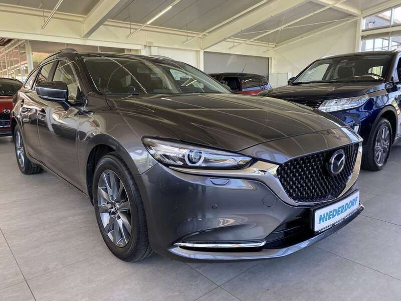 Machine grey (metallic) Gebraucht 2022 Mazda 6 Exclusive Kombi | 26.990 € (Fairer Preis) - Bild 1/4