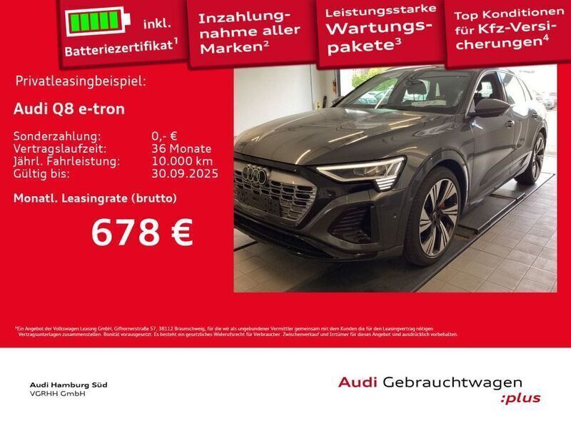 6y daytonagrau perleffekt Gebraucht 2025 Audi Q8 e-tron Sport SUV | 71.150 € (Fairer Preis) - Bild 1/3