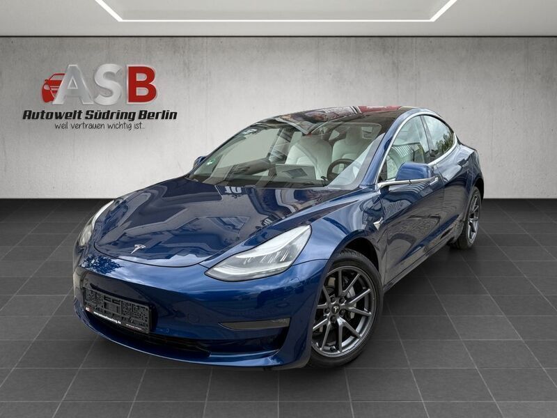 Blau Gebraucht 2019 Tesla Model 3 Long Range Limousine | 21.499 € (Fairer Preis) - Bild 1/4