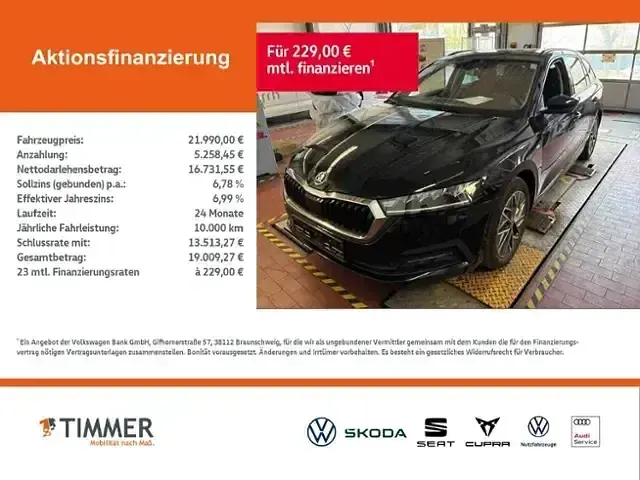 Usata Skoda Octavia Ambition 150 CV (110 kW) 2023 Nero Station wagon