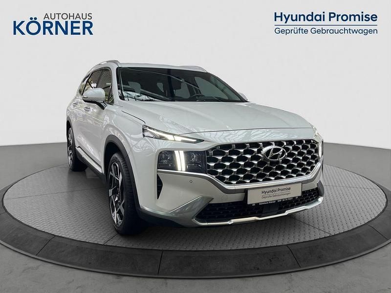 Weiss Gebraucht 2023 Hyundai Santa Fe Prime SUV | 34.900 € (Superpreis) - Bild 1/4