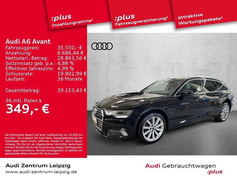 Schwarz Gebraucht 2022 Audi A6 Business Kombi | 35.550 € (Fairer Preis) - Bild 1/3
