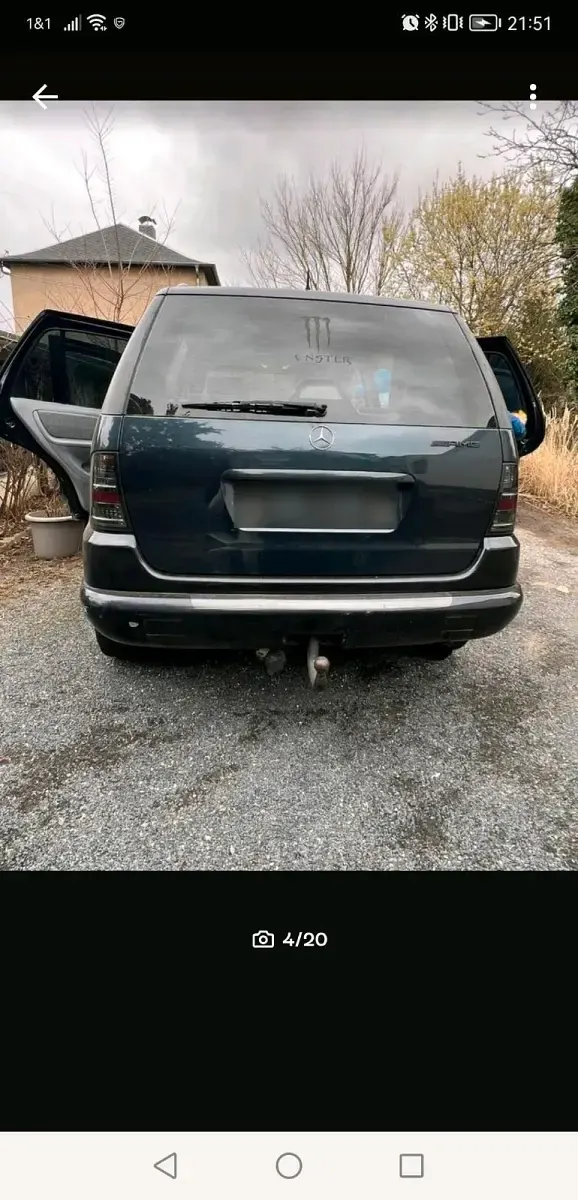 Używany Mercedes ML430 272 KM (200 kW) 2000 SUV