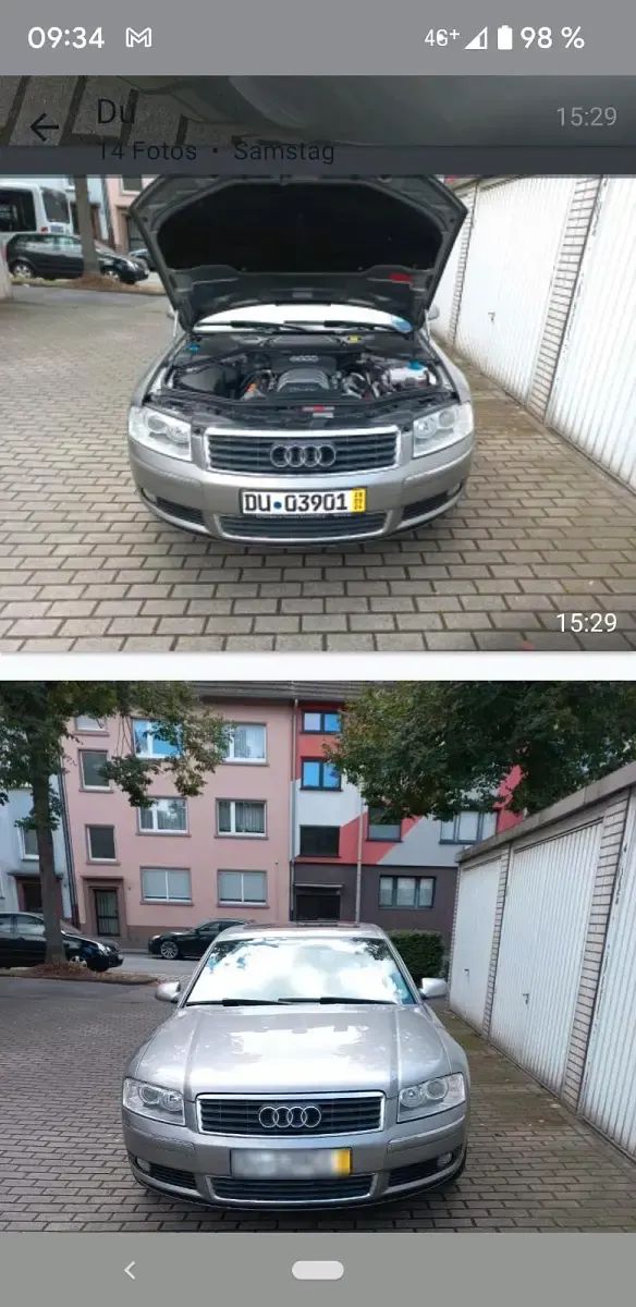 Gebraucht Audi A8 220 PS (161 kW) 2007 Grau Limousine