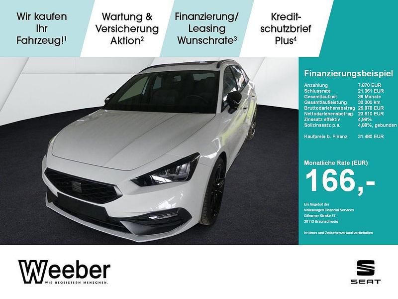 Weiß Gebraucht 2025 Seat Leon Black Edition Limousine | 31.480 € (Fairer Preis) - Bild 1/4