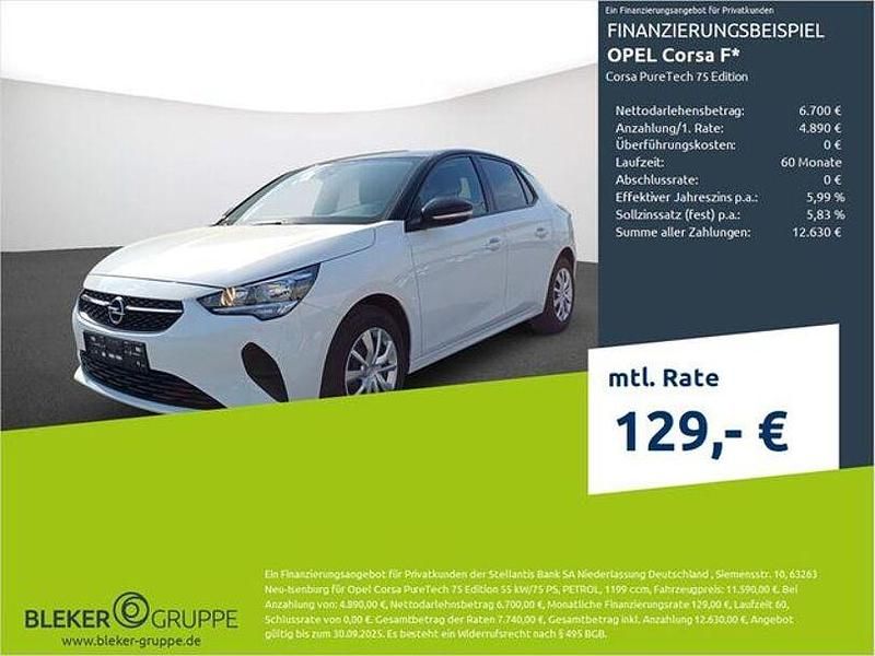 Jadeweiß/arktisweiß Gebraucht 2022 Opel Corsa Edition Kleinwagen | 11.590 € (Guter Preis) - Bild 1/3