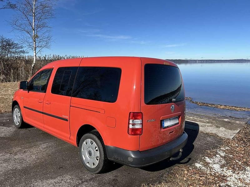 Gebraucht VW Caddy Maxi Trendline 102 PS (75 kW) 2014 Orange Van / Kleinbus