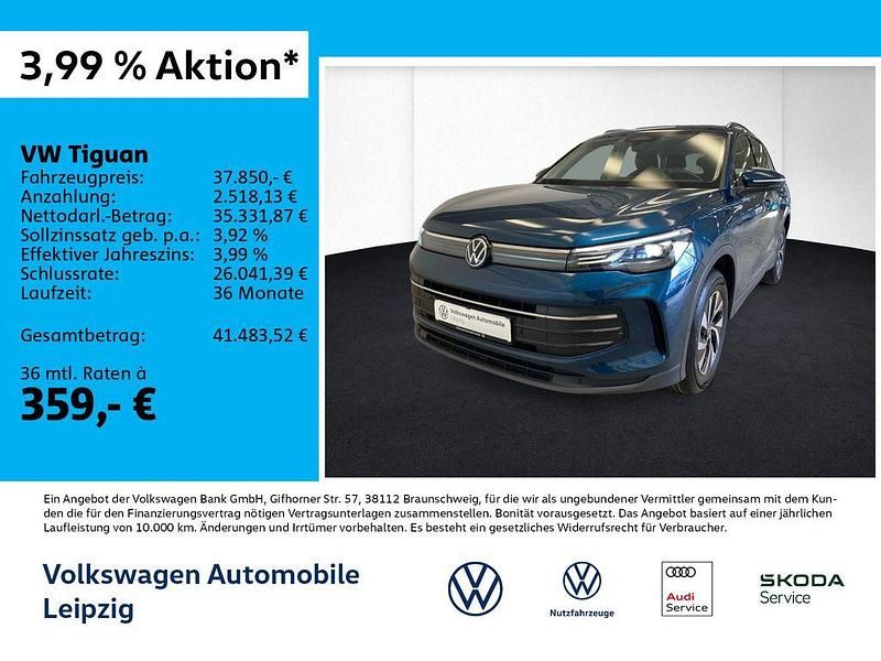 Blau Gebraucht 2024 VW Tiguan Life SUV | 37.850 € (Superpreis) - Bild 1/3