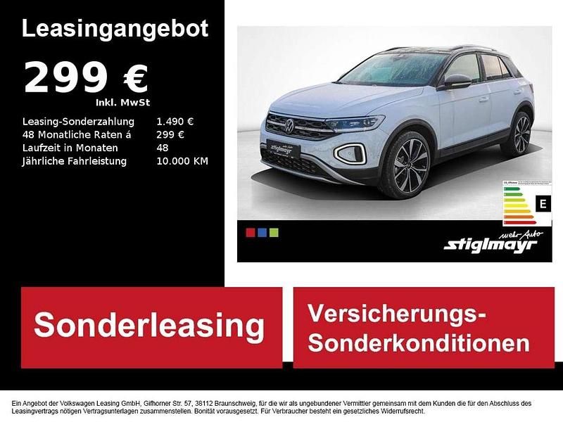 Pure white schwarz Neu 2025 VW T-Roc Style SUV | 45.960 € - Bild 1/4