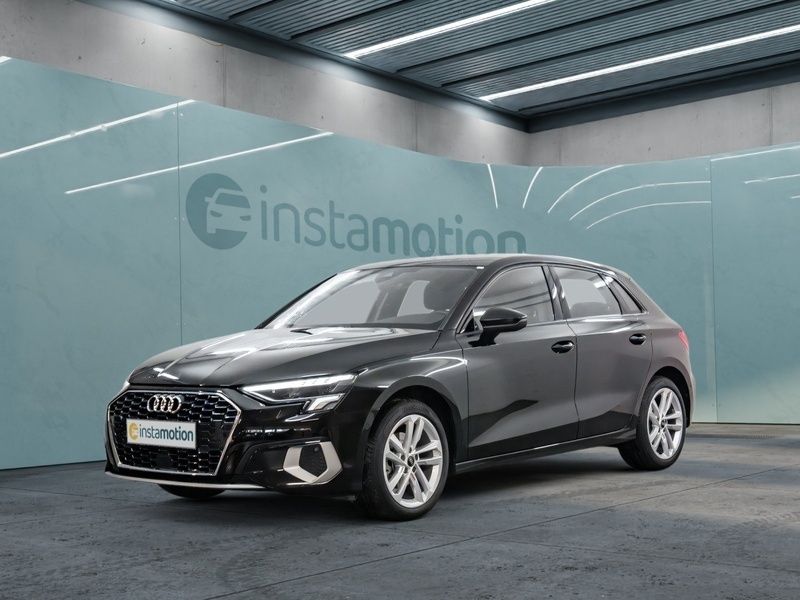 Schwarz Gebraucht 2023 Audi A3 Sportback Advanced Plus Limousine | 32.162 € (Fairer Preis) - Bild 1/4