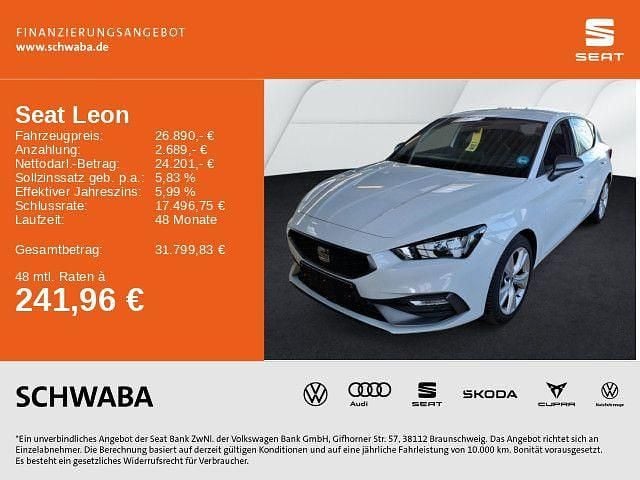 Glacial weiß metallic Gebraucht 2025 Seat Leon FR-Line Limousine | 26.890 € (Guter Preis) - Bild 1/4