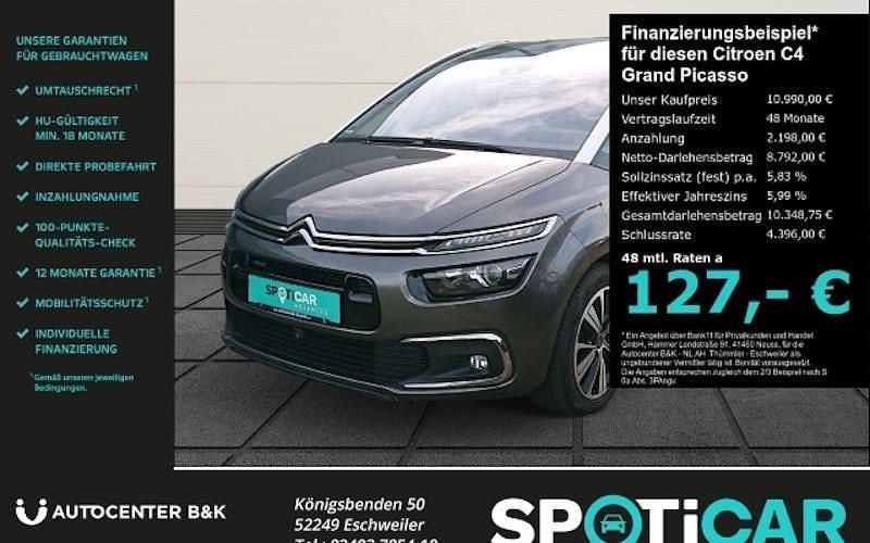 Grau Gebraucht 2017 Citroën C4 SpaceTourer PureTech Van / Kleinbus | 10.990 € (Fairer Preis) - Bild 1/4