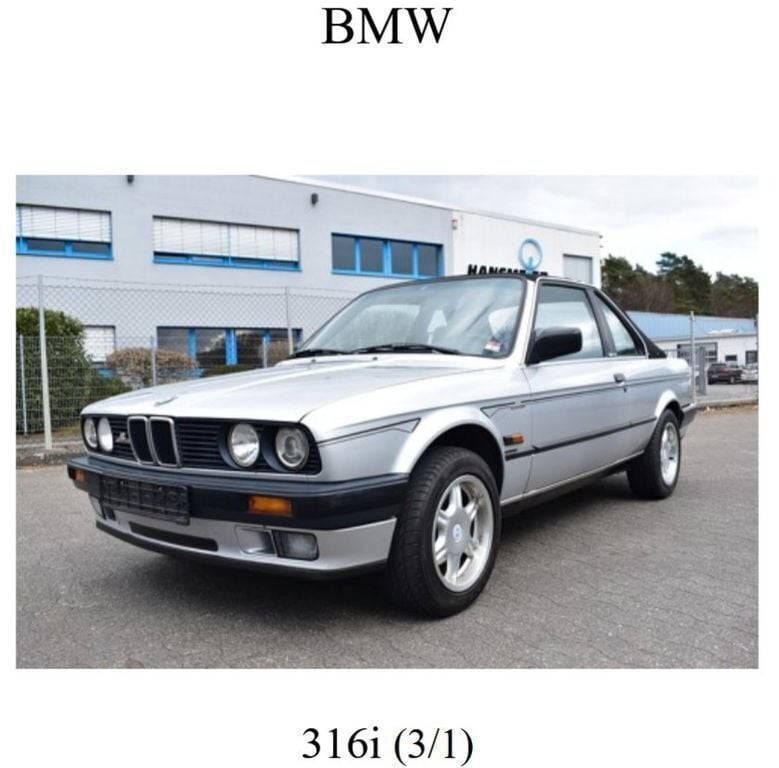 Silber Gebraucht 1992 BMW 316 Cabrio | 9.999 € - Bild 1/4