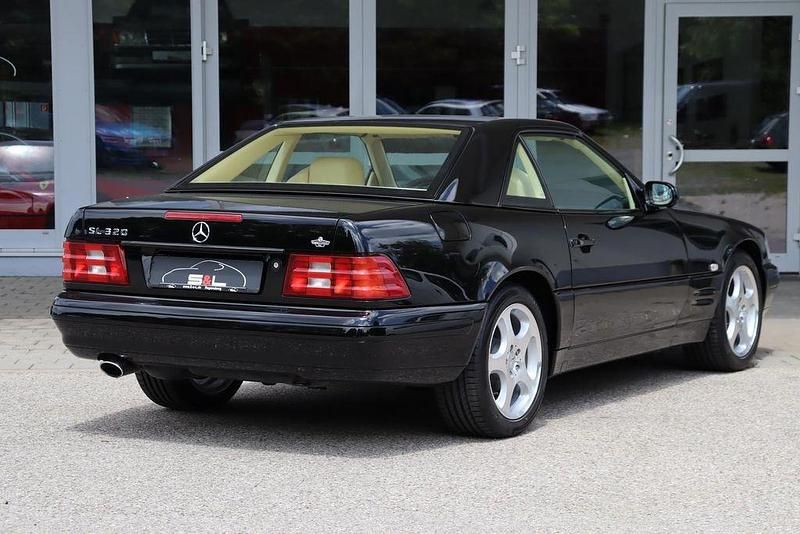Gebraucht Mercedes SL320 224 PS (164 kW) 2000 Schwarz  unilack Cabrio