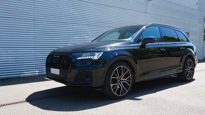 Schwarz Gebraucht 2021 Audi Q7 S-Line SUV | 49.500 € (Superpreis) - Bild 1/4