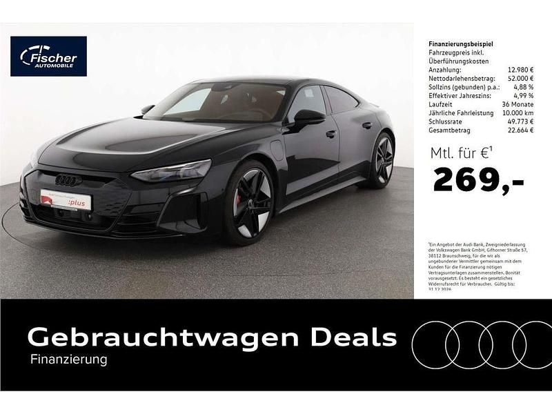 Schwarz Gebraucht 2021 Audi e-tron GT quattro Sport Limousine | 64.980 € (Etwas zu teuer) - Bild 1/4