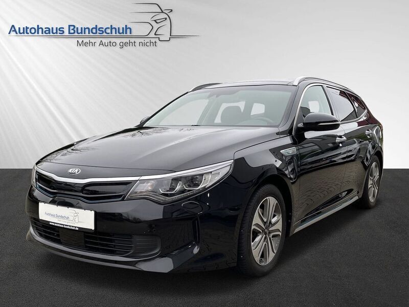 Schwarz Gebraucht 2017 Kia Optima Hybrid Spirit Limousine | 24.990 € - Bild 1/4