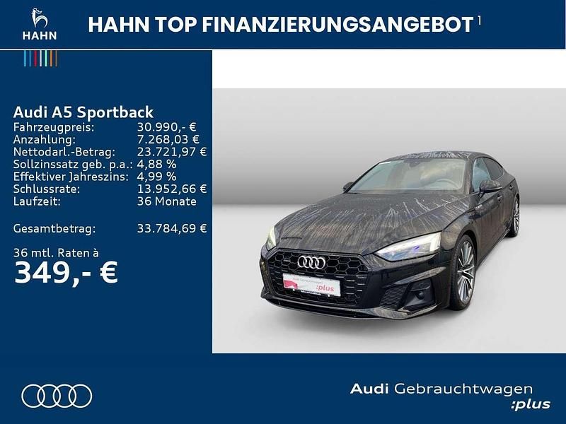 Gebraucht Audi A5 S-Line 265 PS (194 kW) 2022 Mythosschwarz metallic Limousine