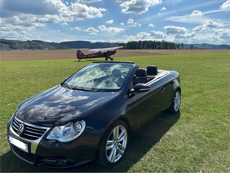 Gebraucht VW Eos R 250 PS (183 kW) 2008 Schwarz Cabrio
