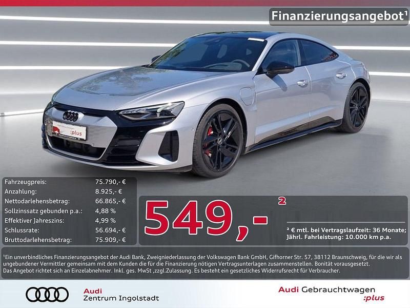 Gebraucht Audi e-tron GT quattro Ambiente 439 kW (598 PS) 2024 Florettsilber metallic Limousine