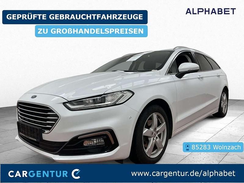 Frost weiss (metallic) Gebraucht 2020 Ford Mondeo Titanium Kombi | 16.390 € (Guter Preis) - Bild 1/2
