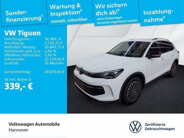 Pure white Gebraucht 2025 VW Tiguan Goal SUV | 36.380 € (Superpreis) - Bild 1/3