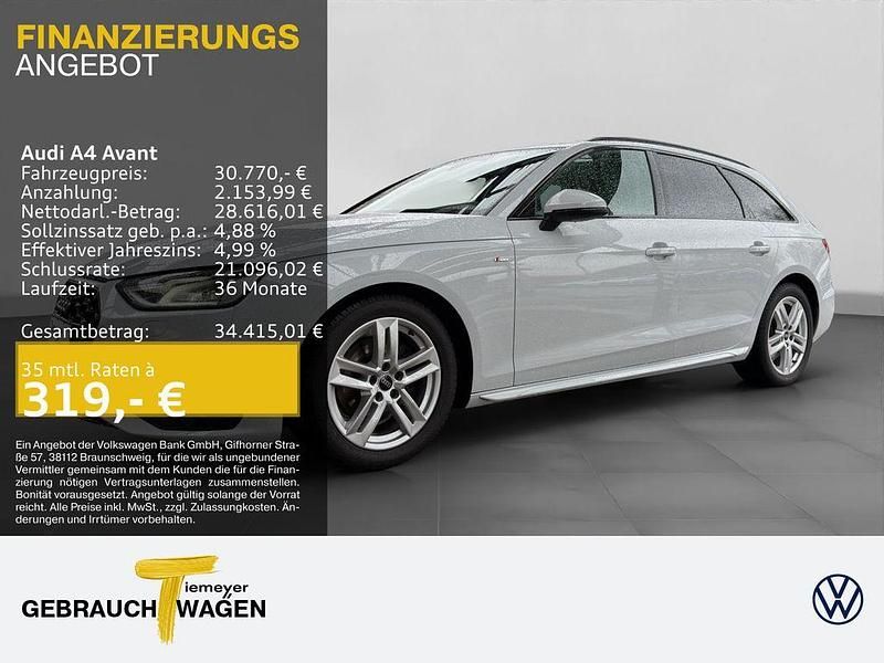Gebraucht Audi A4 S-Line 163 PS (119 kW) 2023 Weiß Kombi