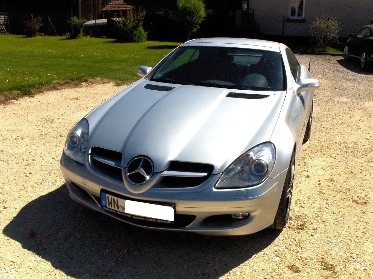 Gebraucht Mercedes SLK350 272 PS (200 kW) 2005 Silber Cabrio