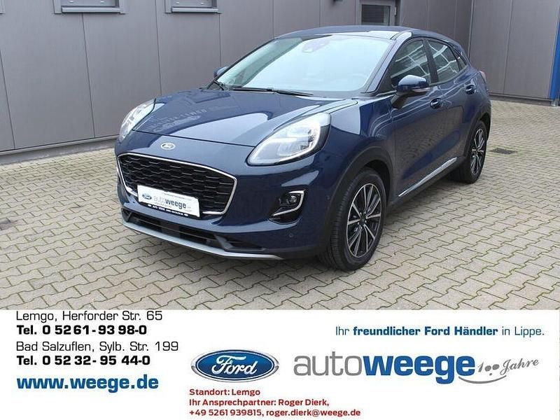 Blau Gebraucht 2020 Ford Puma Titanium SUV | 19.990 € (Fairer Preis) - Bild 1/4