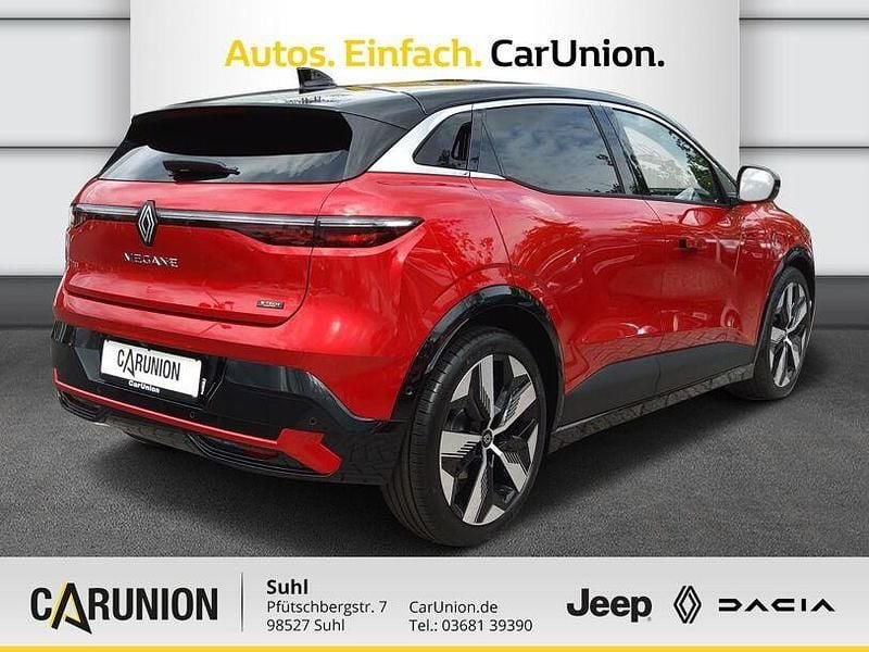 Gebraucht Renault Megane E-Tech Techno 160 kW (218 PS) 2024 Dezirrot metallic, black pearlschwarz metallic Limousine