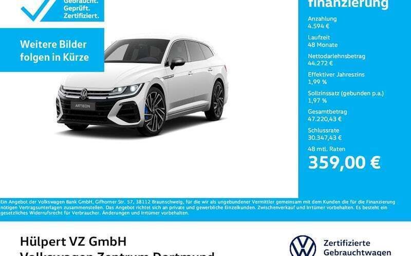 Weiß Gebraucht 2024 VW Arteon R Limousine | 48.866 € (Teuer) - Bild 1/4