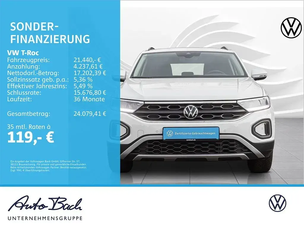 Gebraucht VW T-Roc Life 116 PS (85 kW) 2024 Pure white SUV